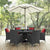 Modway Sojourn 8 Piece Outdoor Patio Sunbrella Dining Set | Dining Sets | Modishstore-28