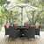 Modway Sojourn 8 Piece Outdoor Patio Sunbrella Dining Set | Dining Sets | Modishstore-12