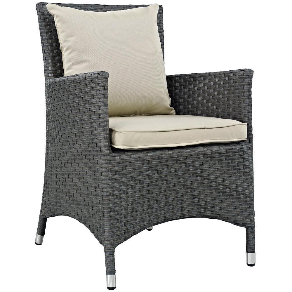 Modway Sojourn 7 Piece Outdoor Patio Sunbrella Dining Set - EEI-2271 | Outdoor Dining Set | Modishstore-3
