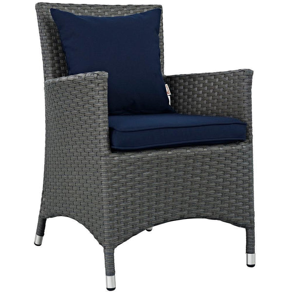 Modway Sojourn 7 Piece Outdoor Patio Sunbrella Dining Set - EEI-2271 | Outdoor Dining Set | Modishstore-9