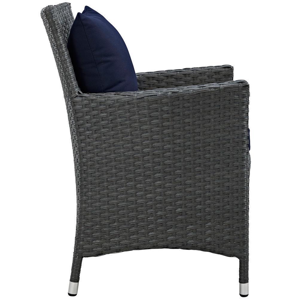 Modway Sojourn 7 Piece Outdoor Patio Sunbrella Dining Set - EEI-2271 | Outdoor Dining Set | Modishstore-10