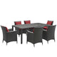 Modway Sojourn 7 Piece Outdoor Patio Sunbrella Dining Set - EEI-2271 | Outdoor Dining Set | Modishstore-25