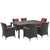Modway Sojourn 7 Piece Outdoor Patio Sunbrella Dining Set - EEI-2271 | Outdoor Dining Set | Modishstore-25