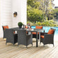 Modway Sojourn 7 Piece Outdoor Patio Sunbrella Dining Set - EEI-2271 | Outdoor Dining Set | Modishstore-21