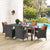 Modway Sojourn 7 Piece Outdoor Patio Sunbrella Dining Set - EEI-2271 | Outdoor Dining Set | Modishstore-21