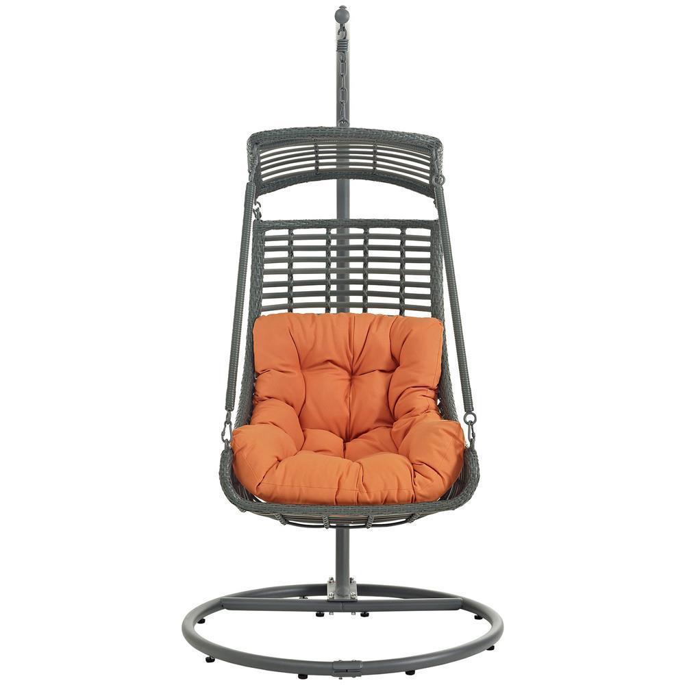 Modway Jungle Outdoor Patio Swing Chair With Stand | Outdoor Porch Swings | Modishstore-3