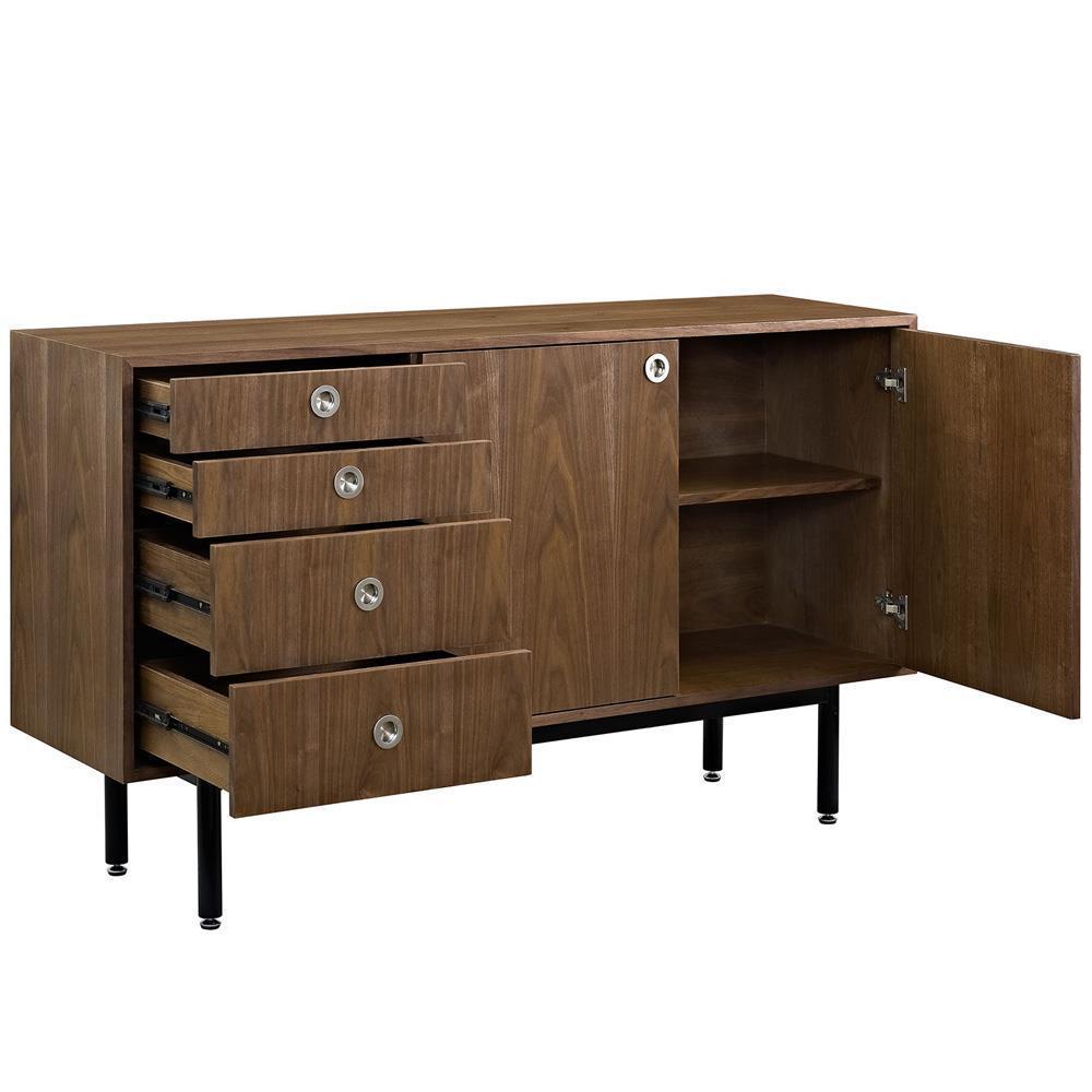 Modway Delegation Stand - Walnut | Cabinets | Modishstore-3