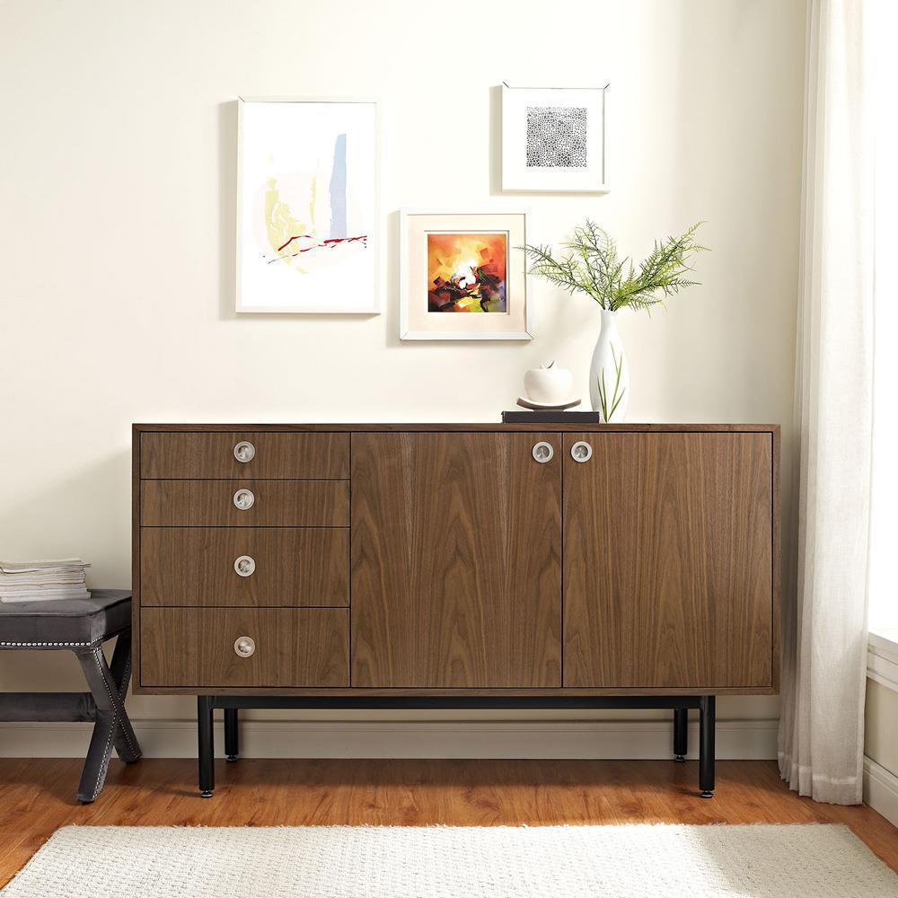 Modway Delegation Stand - Walnut | Cabinets | Modishstore-6