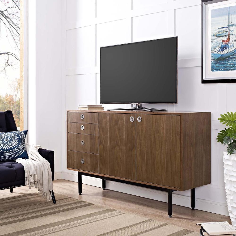 Modway Delegation Stand - Walnut | Cabinets | Modishstore