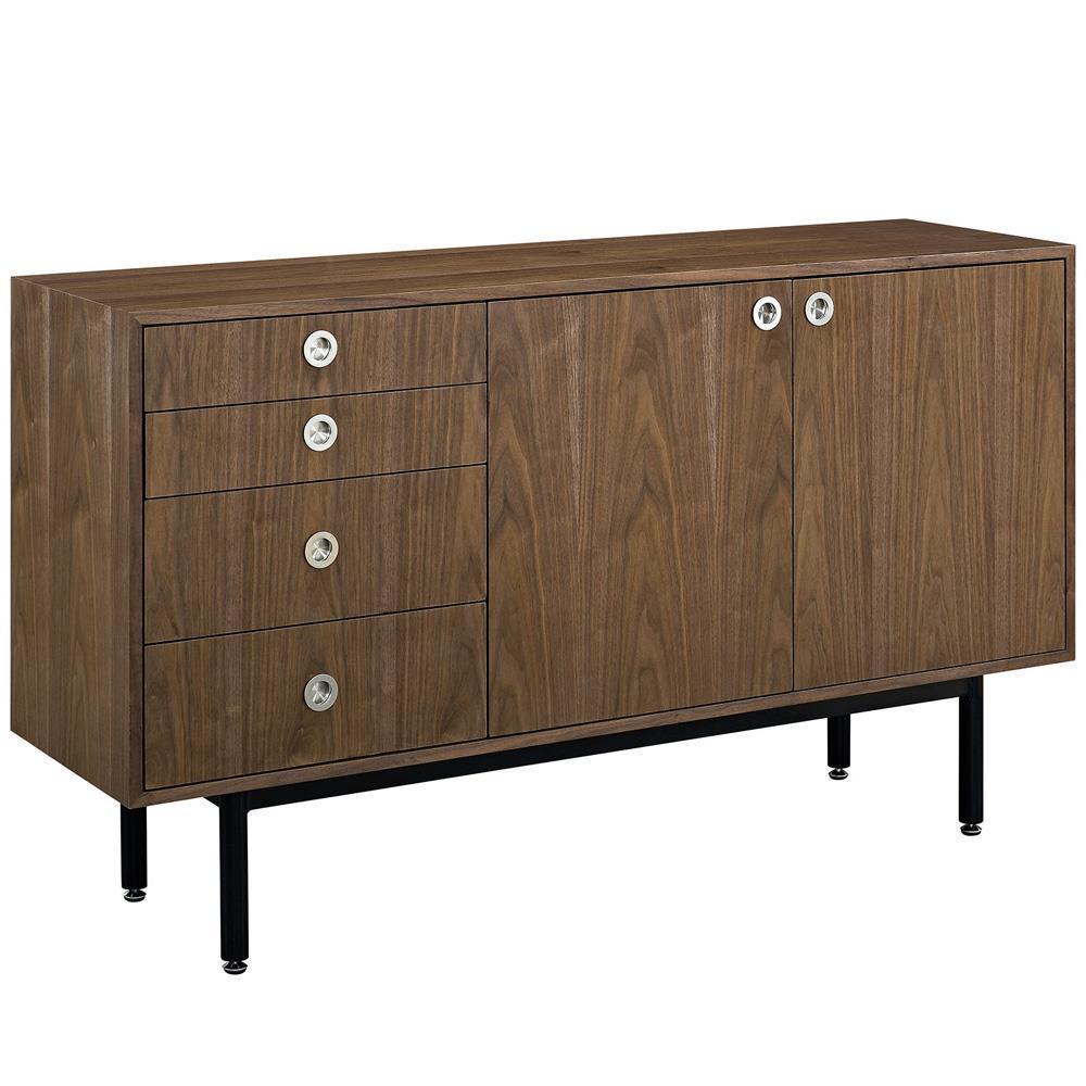 Modway Delegation Stand - Walnut | Cabinets | Modishstore-2