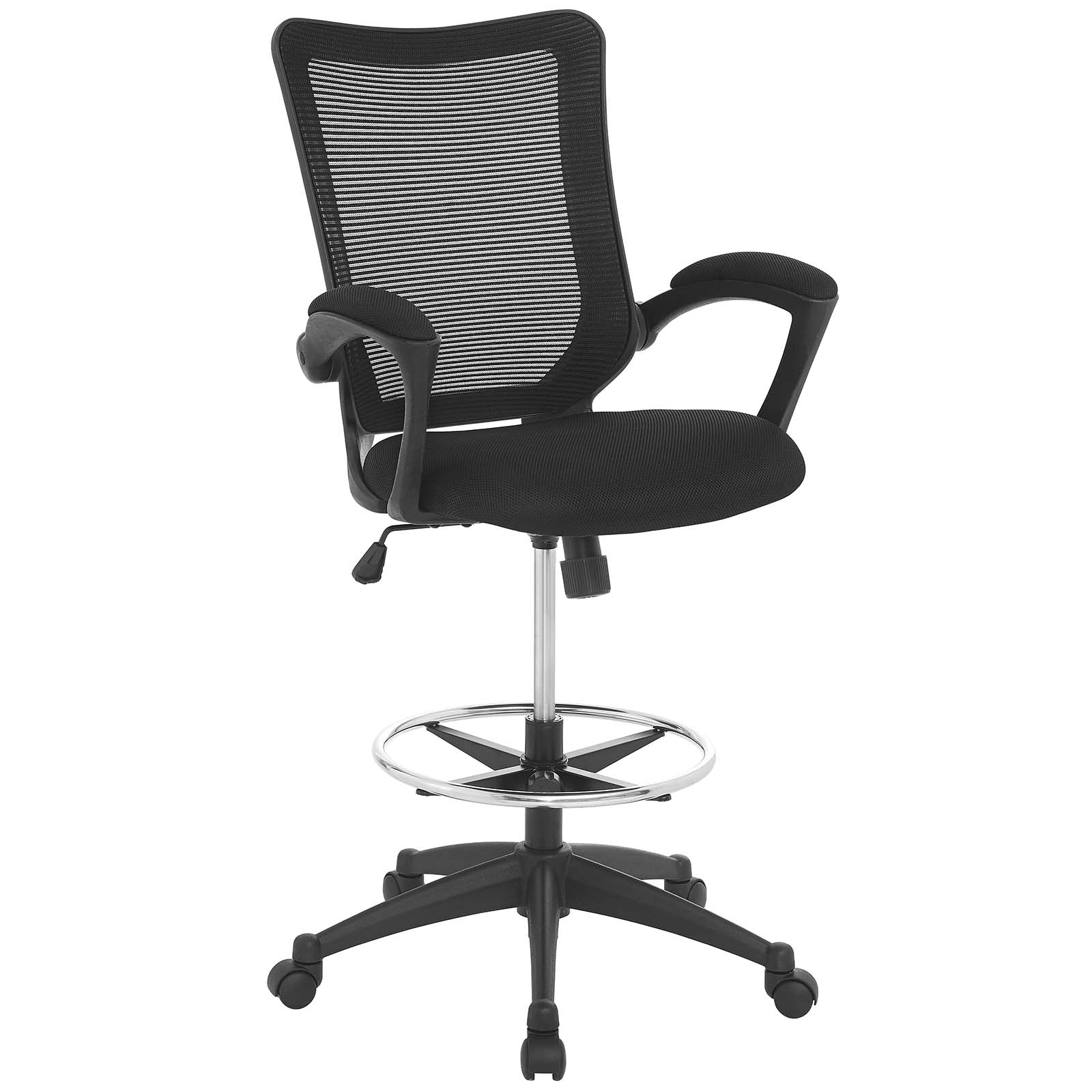Modway Project Drafting Chair - Black | Office Chairs | Modishstore-3