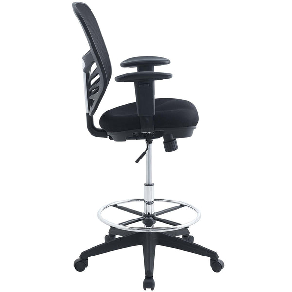 Modway Articulate Drafting Chair - Black | Office Chairs | Modishstore-7