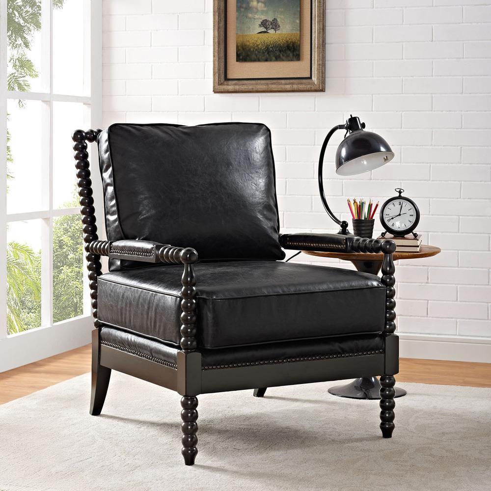 Modway Revel Upholstered Vinyl Armchair | Armchairs | Modishstore