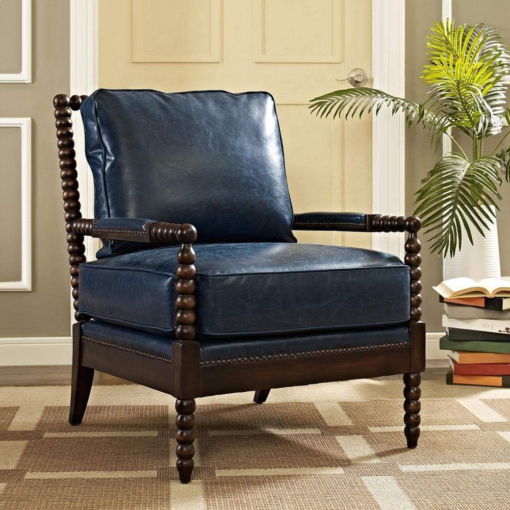 Modway Revel Upholstered Vinyl Armchair | Armchairs | Modishstore-7