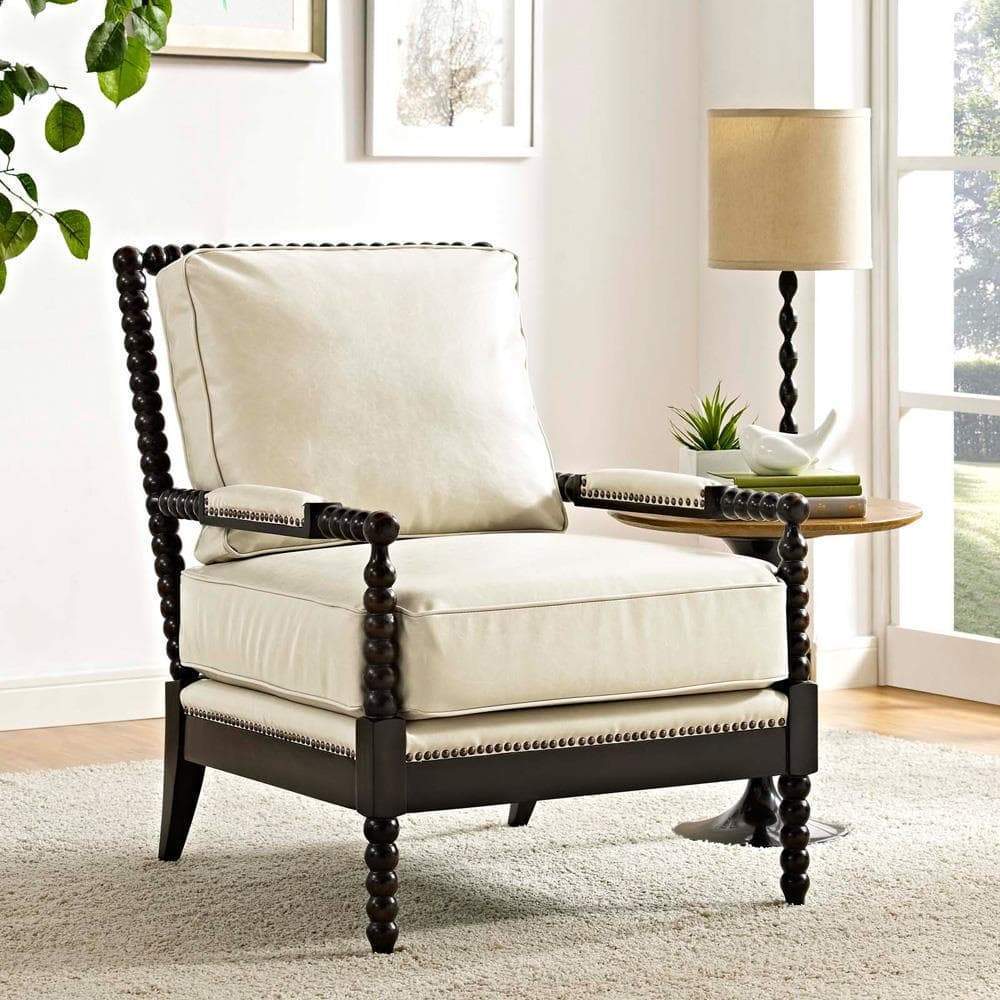 Modway Revel Upholstered Vinyl Armchair | Armchairs | Modishstore-15