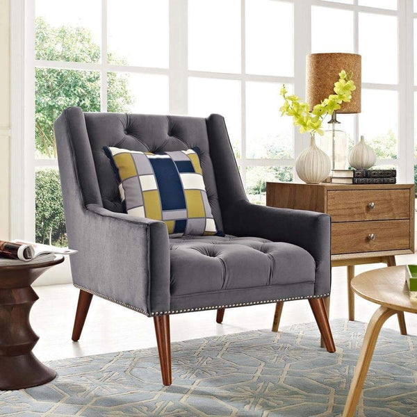 Modway Peruse Velvet Armchair | Armchairs | Modishstore-6