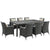 Modway Sojourn 9 Piece Outdoor Patio Sunbrella Dining Set | Outdoor Dining Sets | Modishstore-29