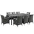Modway Sojourn 9 Piece Outdoor Patio Sunbrella Dining Set | Outdoor Dining Sets | Modishstore-30