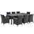 Modway Sojourn 9 Piece Outdoor Patio Sunbrella Dining Set | Outdoor Dining Sets | Modishstore-28