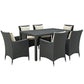 Modway Sojourn 7 Piece Outdoor Patio Sunbrella Dining Set - EEI-2312 | Outdoor Dining Set | Modishstore-30
