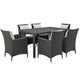 Modway Sojourn 7 Piece Outdoor Patio Sunbrella Dining Set - EEI-2312 | Outdoor Dining Set | Modishstore-30