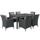 Modway Sojourn 7 Piece Outdoor Patio Sunbrella Dining Set - EEI-2312 | Outdoor Dining Set | Modishstore-31