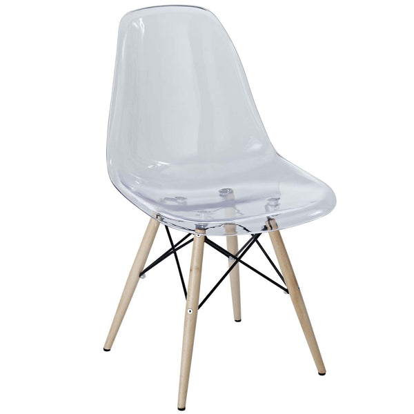 Modway Pyramid Dining Side Chair - Clear