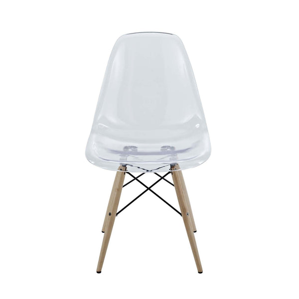 Modway Pyramid Dining Side Chair - Clear