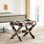 Modway Rivet Upholstered Fabric Bench - Cow | Stools & Benches | Modishstore