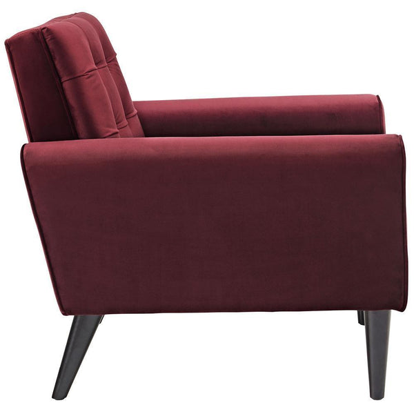 Modway Delve Velvet Armchair | Armchairs | Modishstore-7