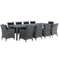 Modway Summon 11 Piece Outdoor Patio Sunbrella Dining Set - EEI-2332 | Outdoor Dining Set | Modishstore-17