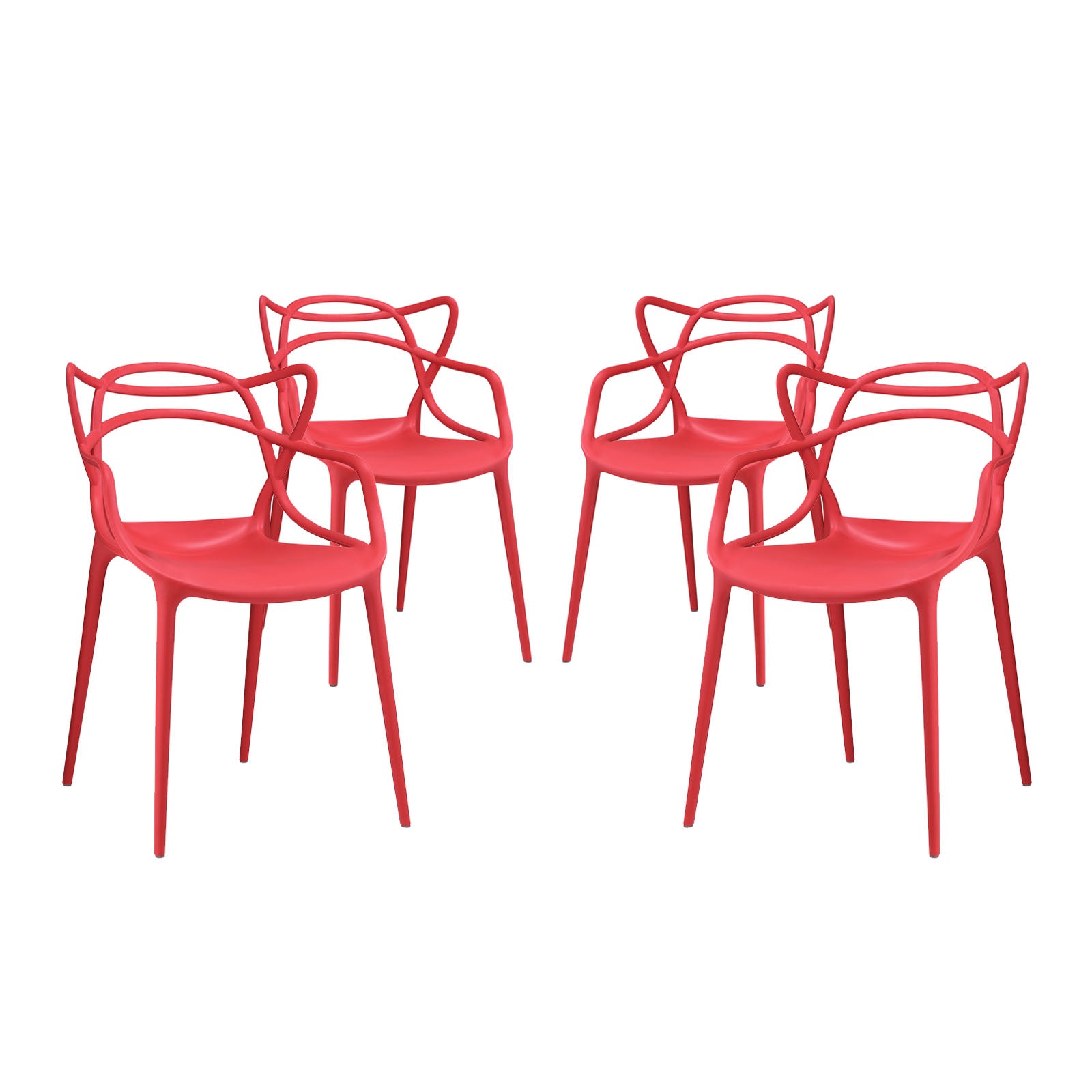 Modway Entangled Dining Set - Set of 4 | Dining Sets | Modishstore-18
