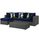 Sojourn 5 Piece Sunbrella Outdoor Patio Sectional Set by Modway | Outdoor Sofas, Loveseats & Sectionals | Modishstore-19