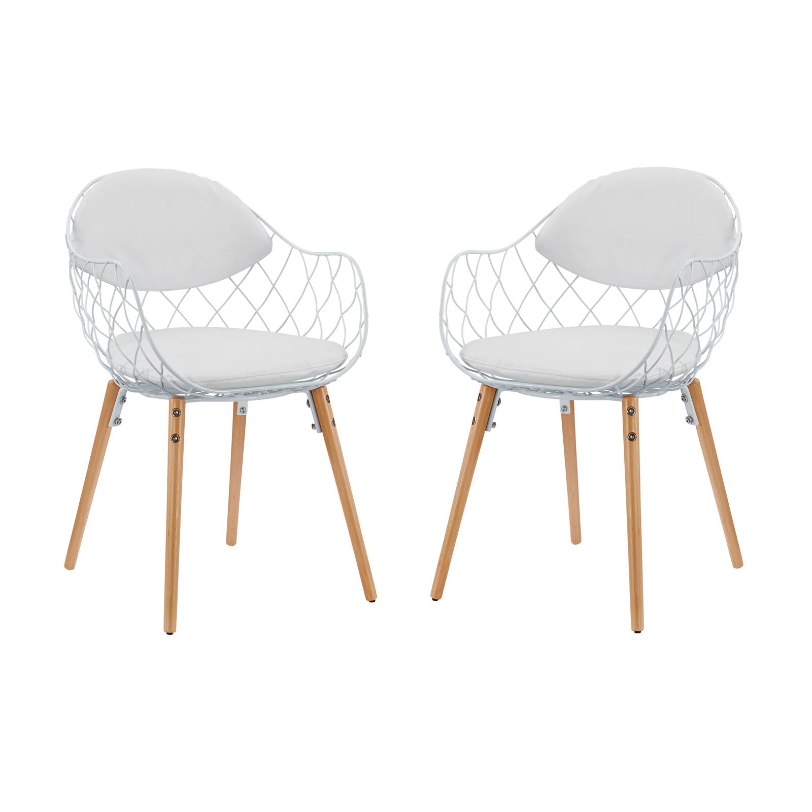Modway Basket Dining Set Set of 2 - White | Dining Sets | Modishstore