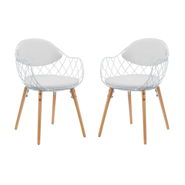 Modway Basket Dining Set Set of 2 - White | Dining Sets | Modishstore