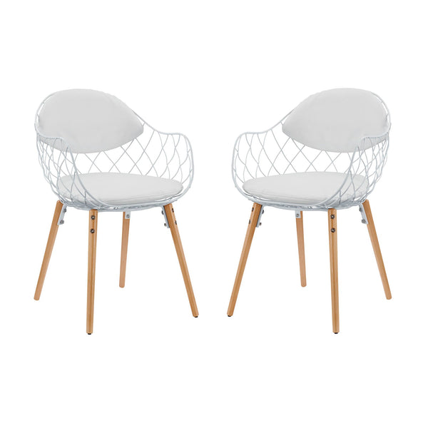 Modway Basket Dining Set Set of 2 - White | Dining Sets | Modishstore