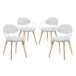 Modway Basket Dining Set Set of 4 - White | Dining Sets | Modishstore-2