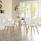 Modway Basket Dining Set Set of 4 - White | Dining Sets | Modishstore