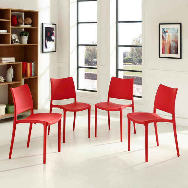 Modway Hipster Dining Side Chair - Set of 4