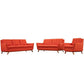 Modway Beguile Living Room Set Upholstered Fabric - Set of 3 | Sofas | Modishstore-25
