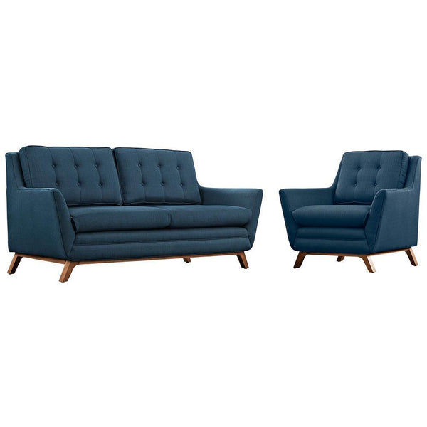 Modway Beguile Living Room Set Upholstered Fabric - Set of 2 - EEI-2432 | Sofas | Modishstore-15
