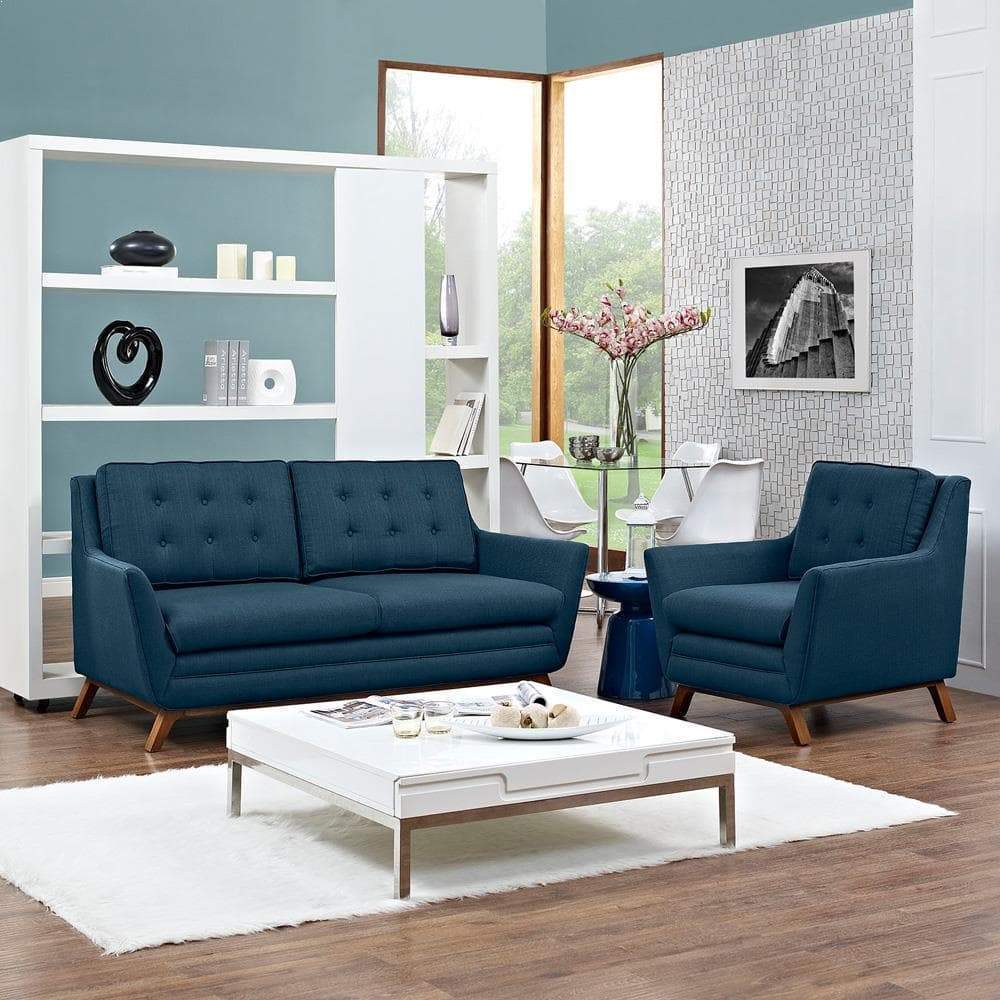 Modway Beguile Living Room Set Upholstered Fabric - Set of 2 - EEI-2432 | Sofas | Modishstore-29
