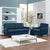Modway Beguile Living Room Set Upholstered Fabric - Set of 2 - EEI-2432 | Sofas | Modishstore-29