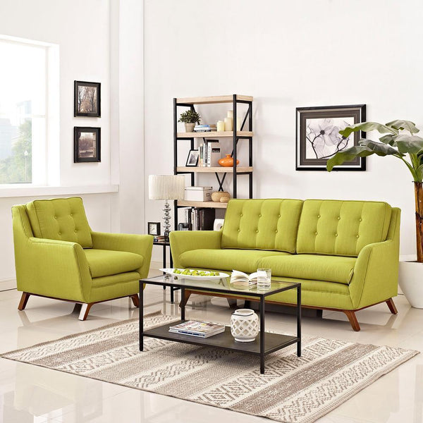 Modway Beguile Living Room Set Upholstered Fabric - Set of 2 - EEI-2432 | Sofas | Modishstore-12