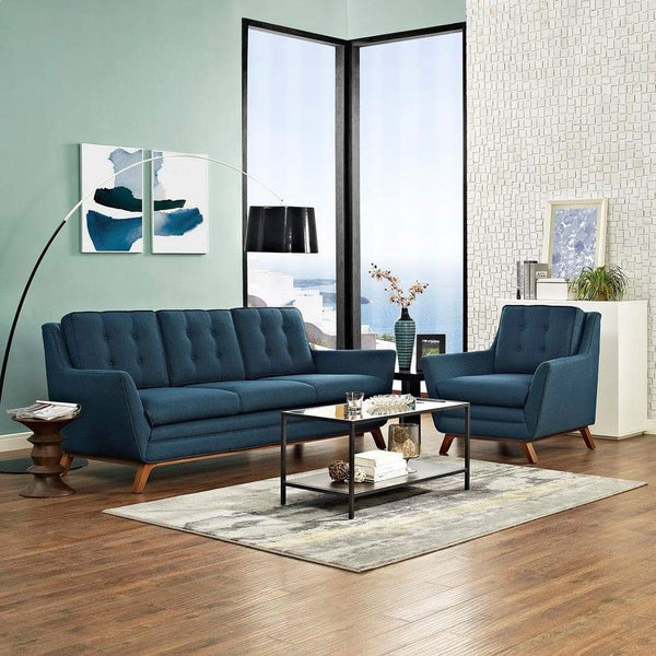 Modway Beguile Living Room Set Upholstered Fabric - Set of 2 - EEI-2433 | Sofas | Modishstore-11