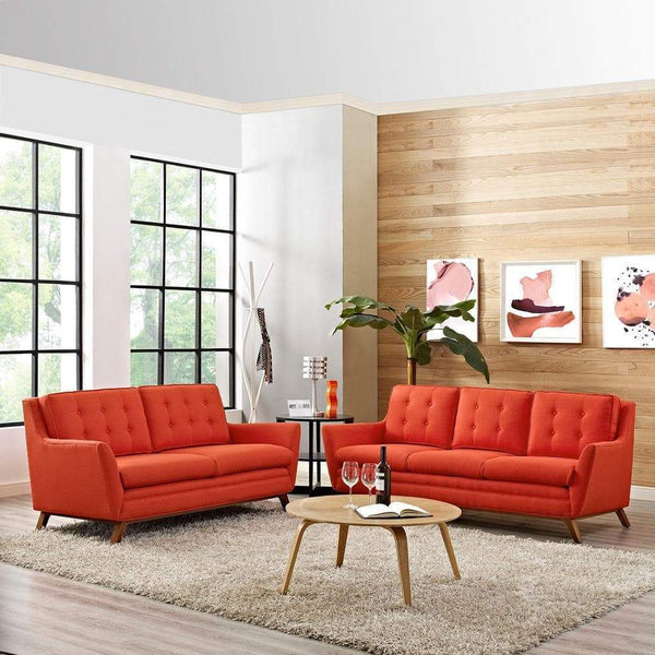 Modway Beguile Living Room Set Upholstered Fabric - Set of 2 - EEI-2434 | Sofas | Modishstore