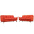 Modway Beguile Living Room Set Upholstered Fabric - Set of 2 - EEI-2434 | Sofas | Modishstore-2