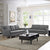 Modway Beguile Living Room Set Upholstered Fabric - Set of 2 - EEI-2434 | Sofas | Modishstore-13