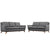 Modway Beguile Living Room Set Upholstered Fabric - Set of 2 - EEI-2434 | Sofas | Modishstore-12