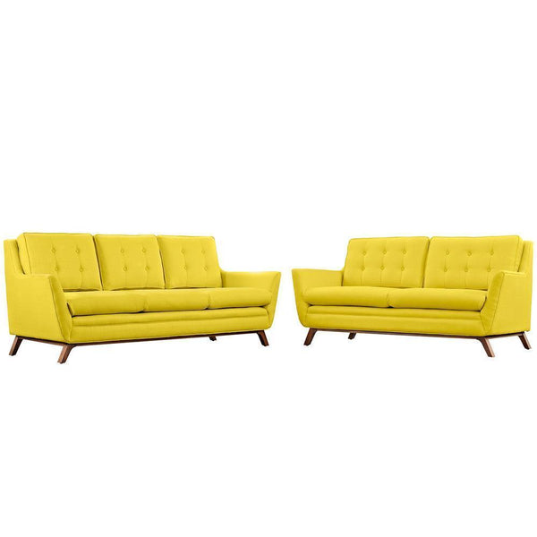 Modway Beguile Living Room Set Upholstered Fabric - Set of 2 - EEI-2434 | Sofas | Modishstore-20